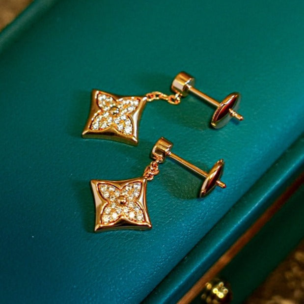 [⭐Spark]STAR DIAMONDS EARRINGS GOLD