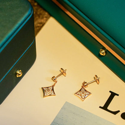 [⭐Spark]STAR DIAMONDS EARRINGS GOLD