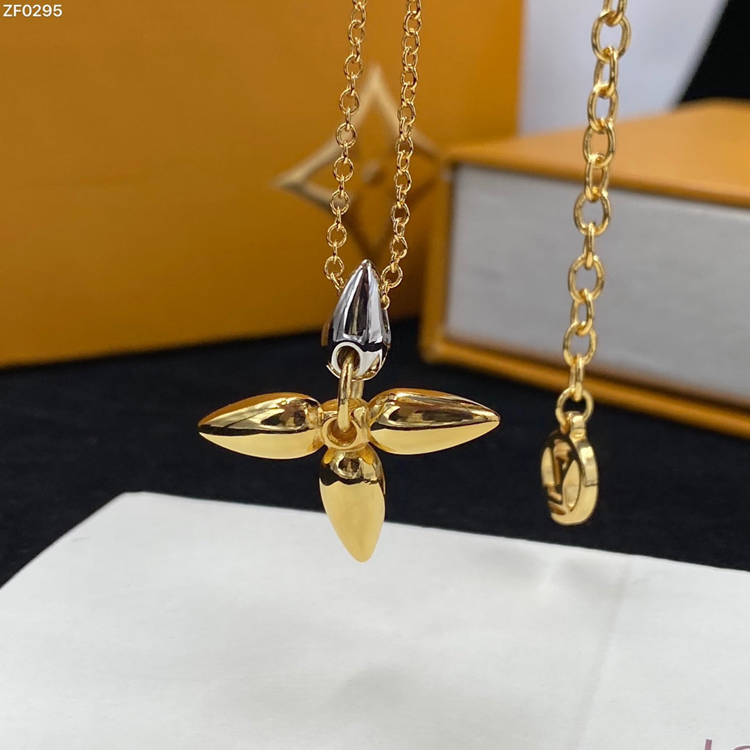 [⭐Spark]LOUISETTE PEDANT GOLD NECKLACE