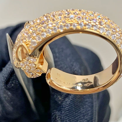 [⭐Spark]PANTHERE PINK GOLD DIAMOND RING