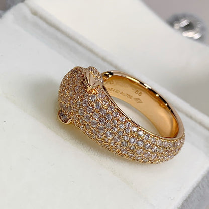 [⭐Spark]PANTHERE PINK GOLD DIAMOND RING