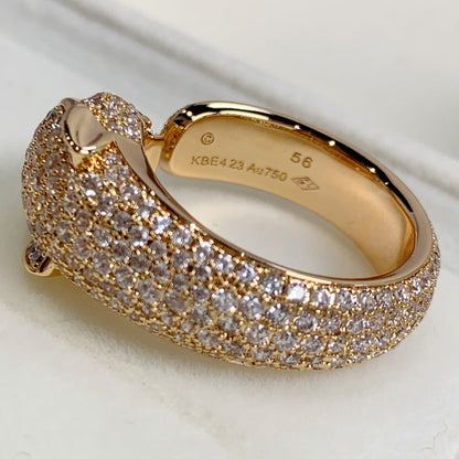 [⭐Spark]PANTHERE PINK GOLD DIAMOND RING