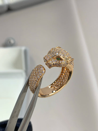 [⭐Spark]PANTHERE PINK GOLD DIAMOND RING
