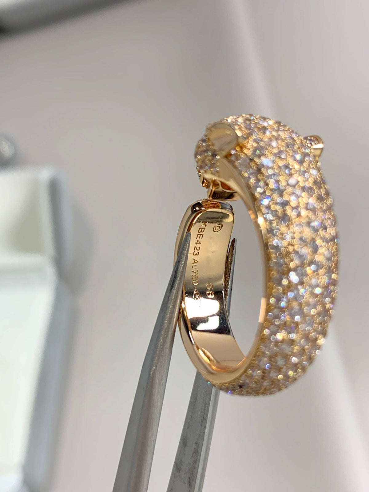 [⭐Spark]PANTHERE PINK GOLD DIAMOND RING