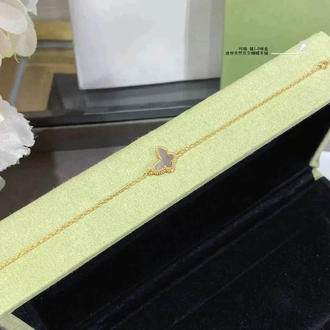 [⭐Spark]BUTTERFLY DARK MOP BUTTERFLY BRACELET
