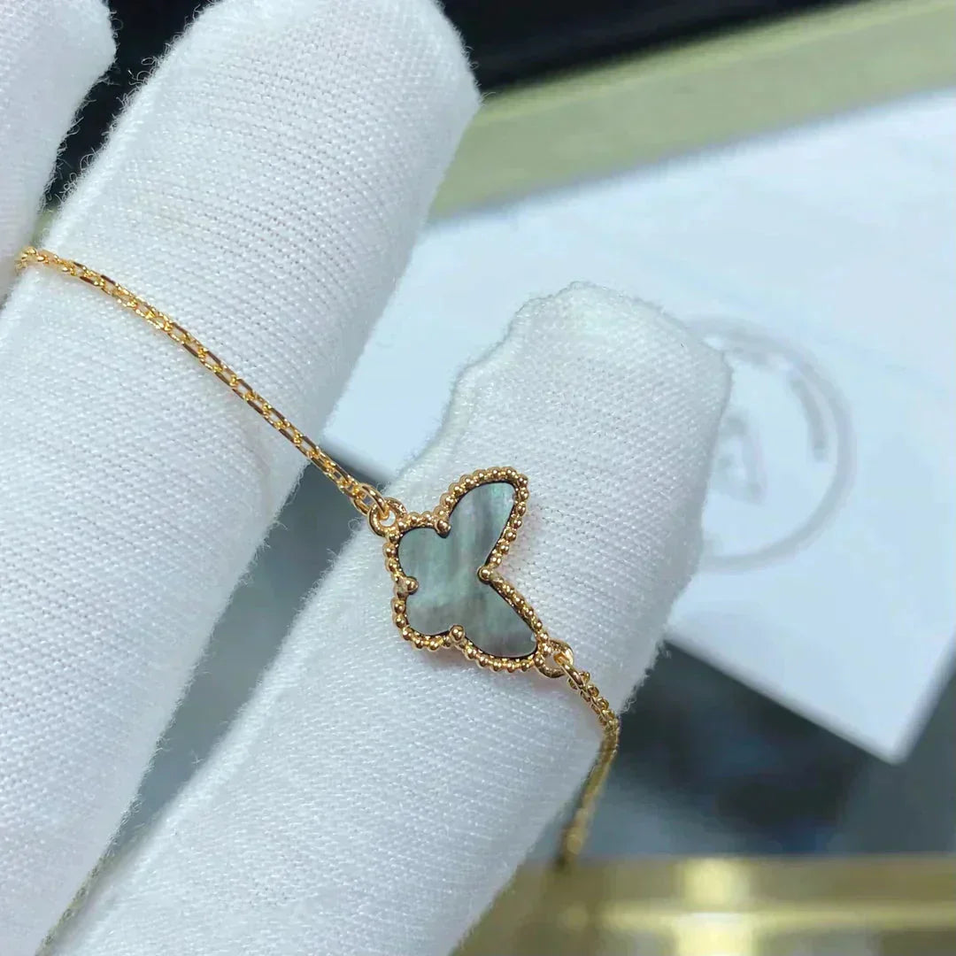 [⭐Spark]BUTTERFLY DARK MOP BUTTERFLY BRACELET