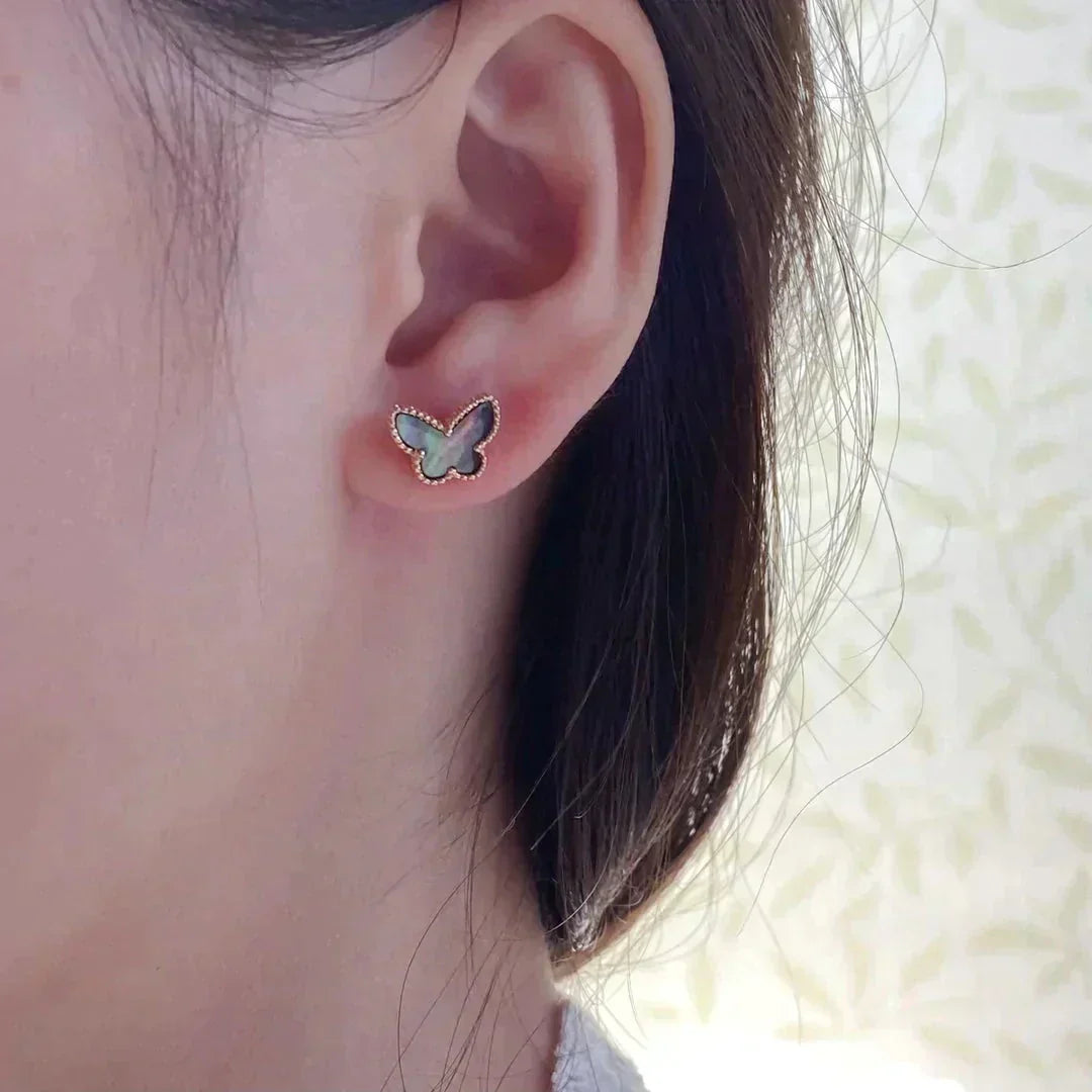 [⭐Spark]BUTTERFLY DARK MOP  EARRINGS