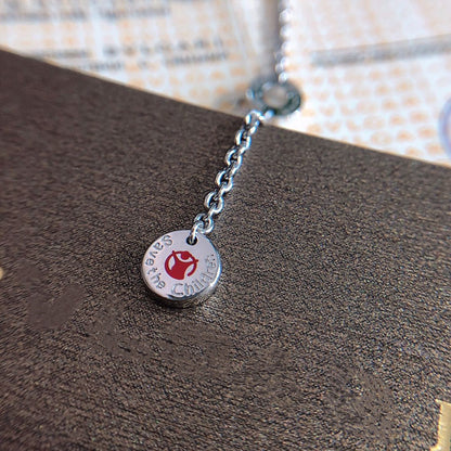 [⭐Spark]ZERO 1 BLACK CERAMIC SILVER NECKLACE