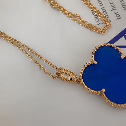 [⭐Spark]CLOVER 25MM NECKLACE TURQUOISE ROSE GOLD