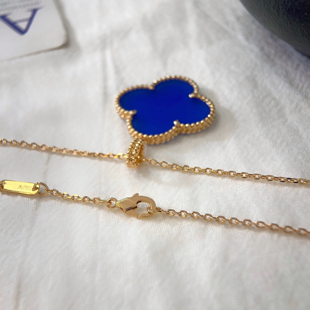 [⭐Spark]CLOVER 25MM NECKLACE TURQUOISE ROSE GOLD