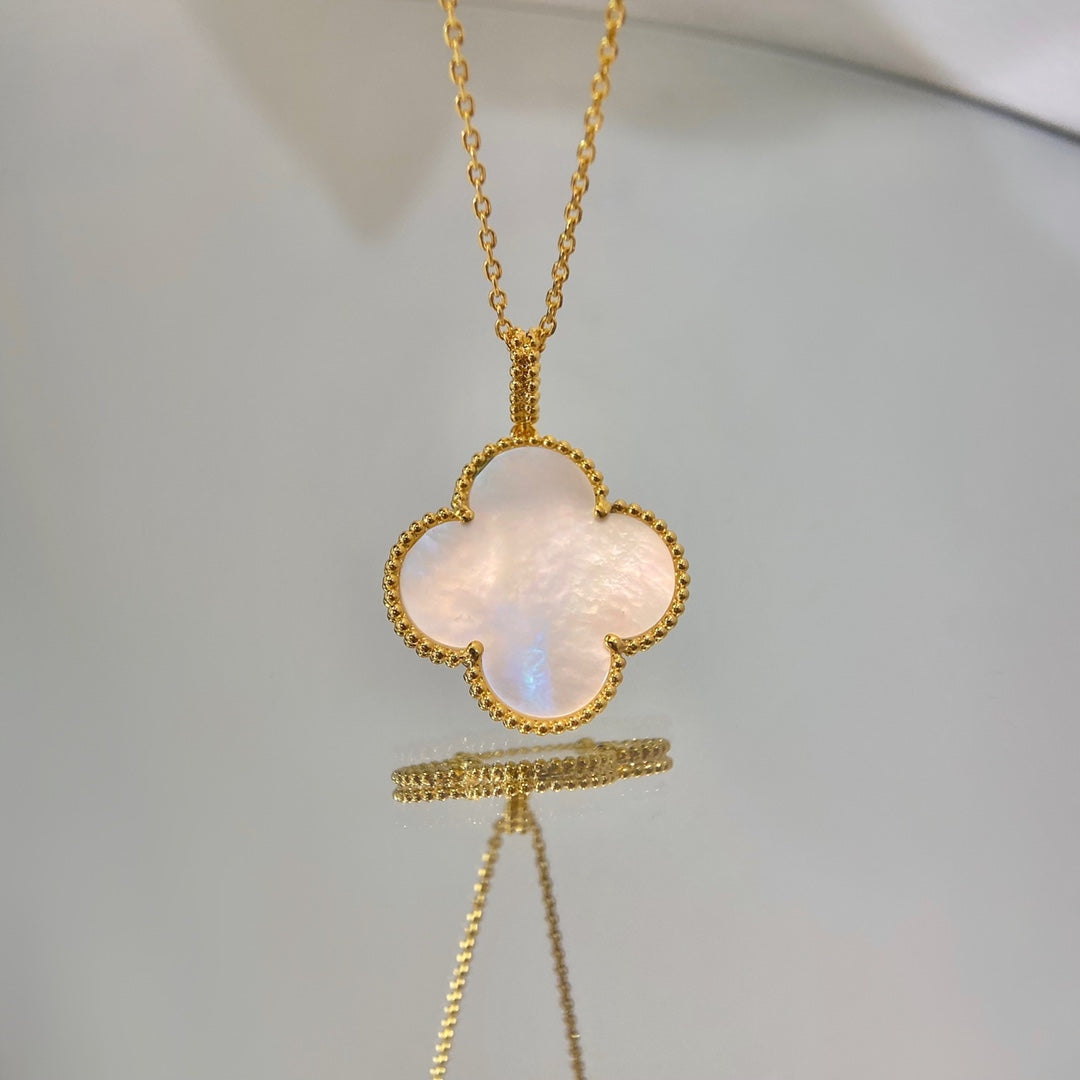 [⭐Spark]CLOVER 25MM MOP LARGE PENDANT NECKLACE