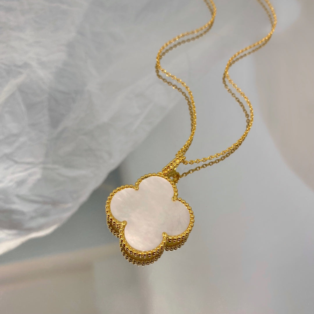 [⭐Spark]CLOVER 25MM MOP LARGE PENDANT NECKLACE