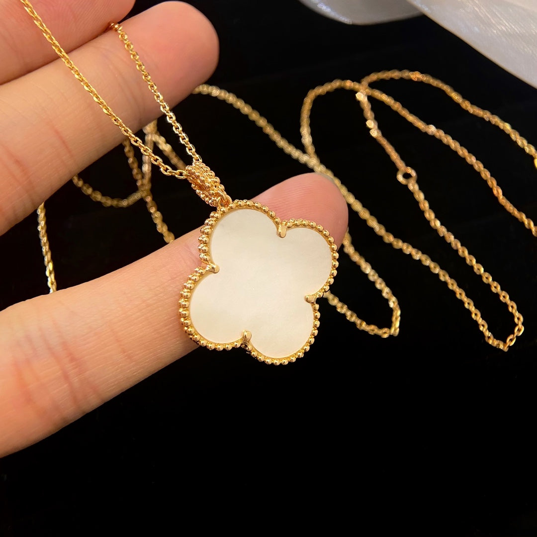 [⭐Spark]CLOVER 25MM MOP LARGE PENDANT NECKLACE