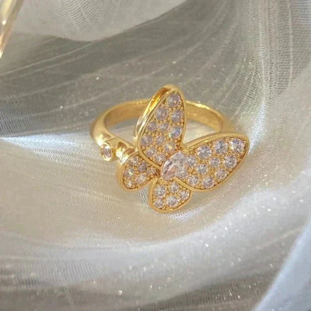 [⭐Spark]BUTTERFLY DIAMOND RING