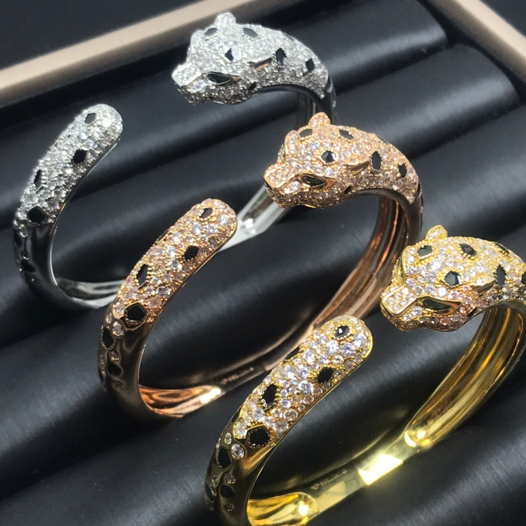 [⭐Spark]PANTHERE BIG BRACELET DIAMONDS
