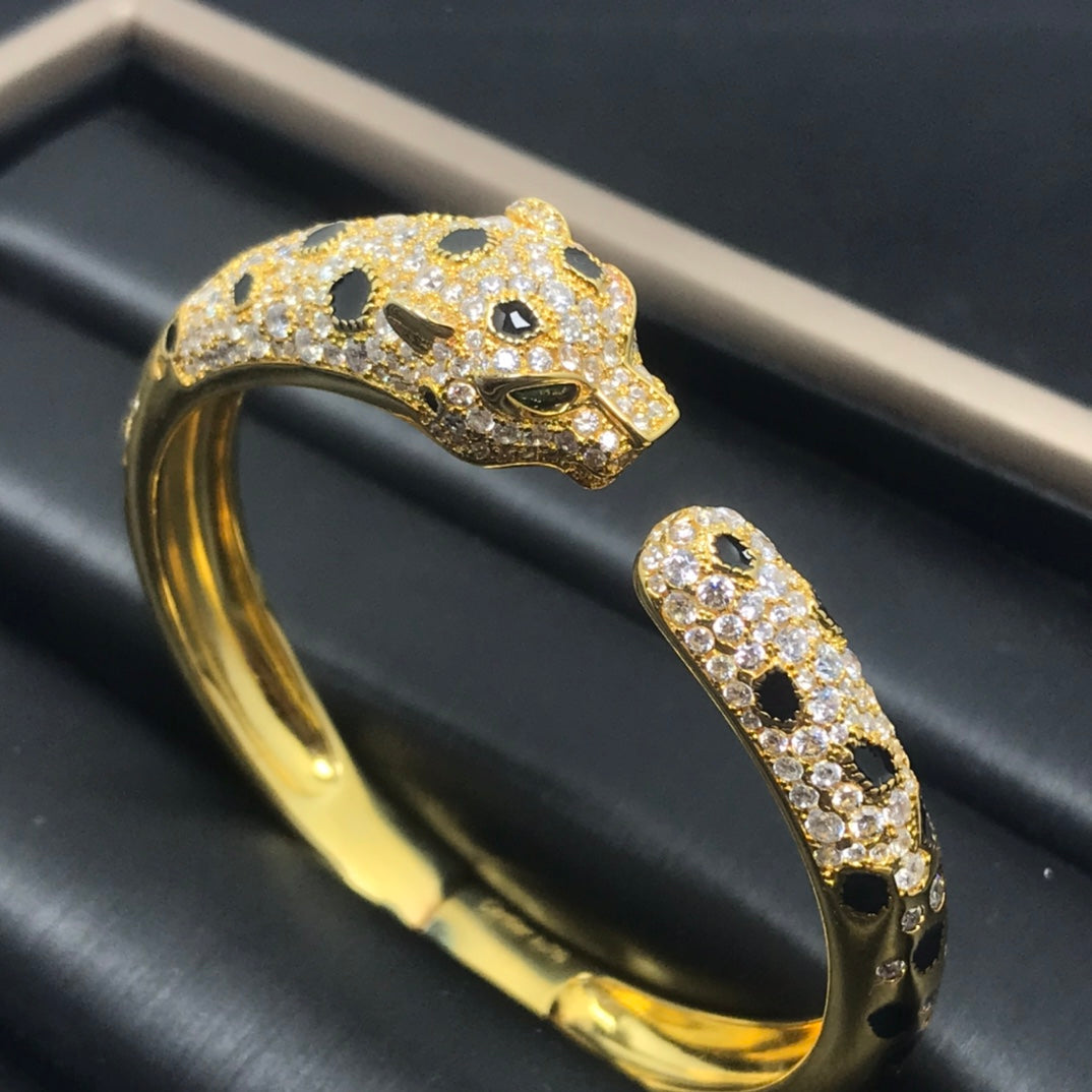 [⭐Spark]PANTHERE BIG BRACELET DIAMONDS