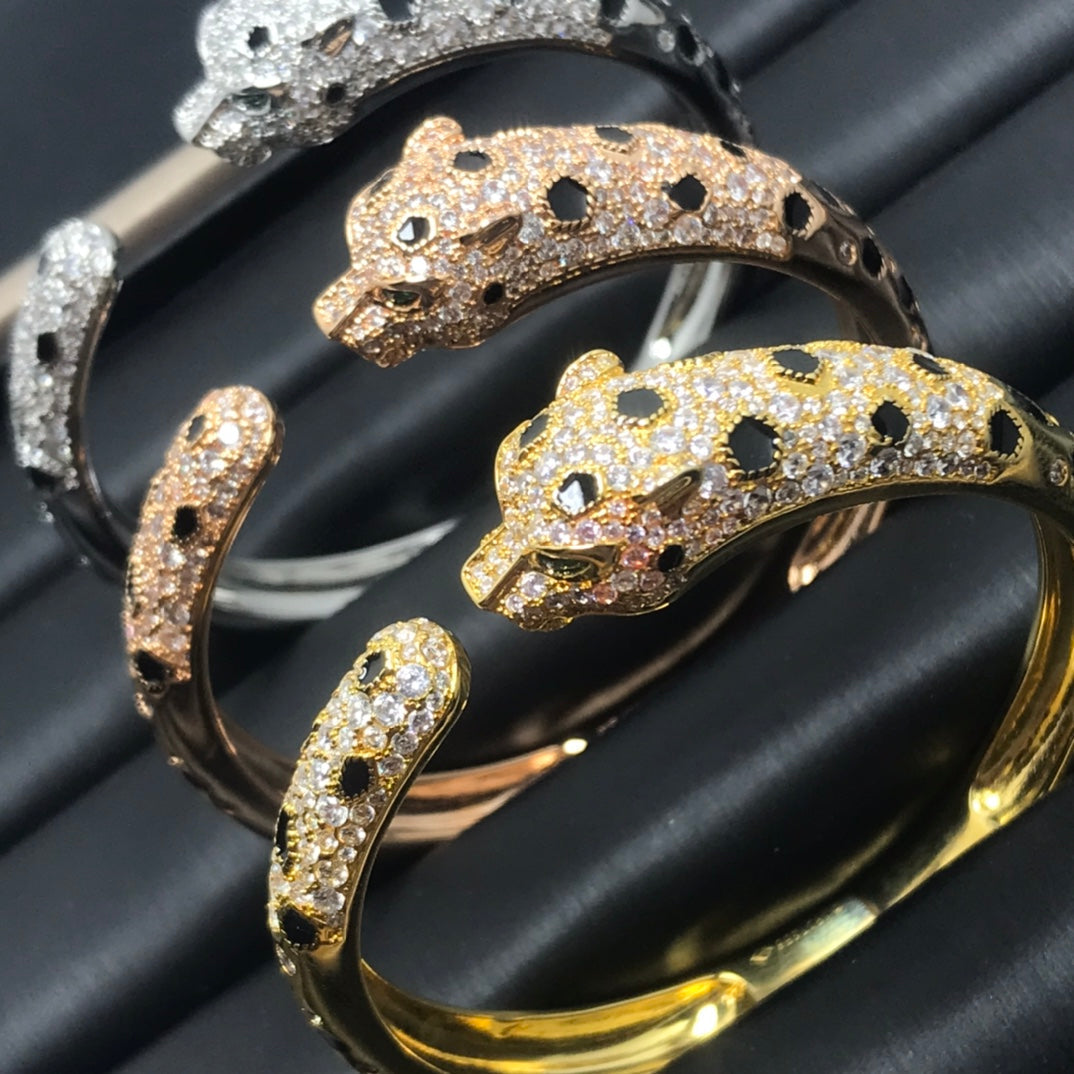[⭐Spark]PANTHERE BIG BRACELET DIAMONDS