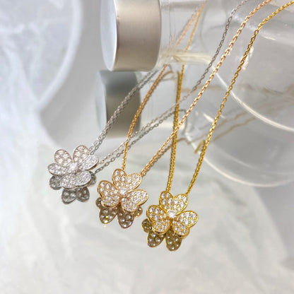 [⭐Spark]FLOWER DIAMOND NECKLACE