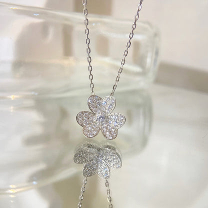 [⭐Spark]FLOWER DIAMOND NECKLACE