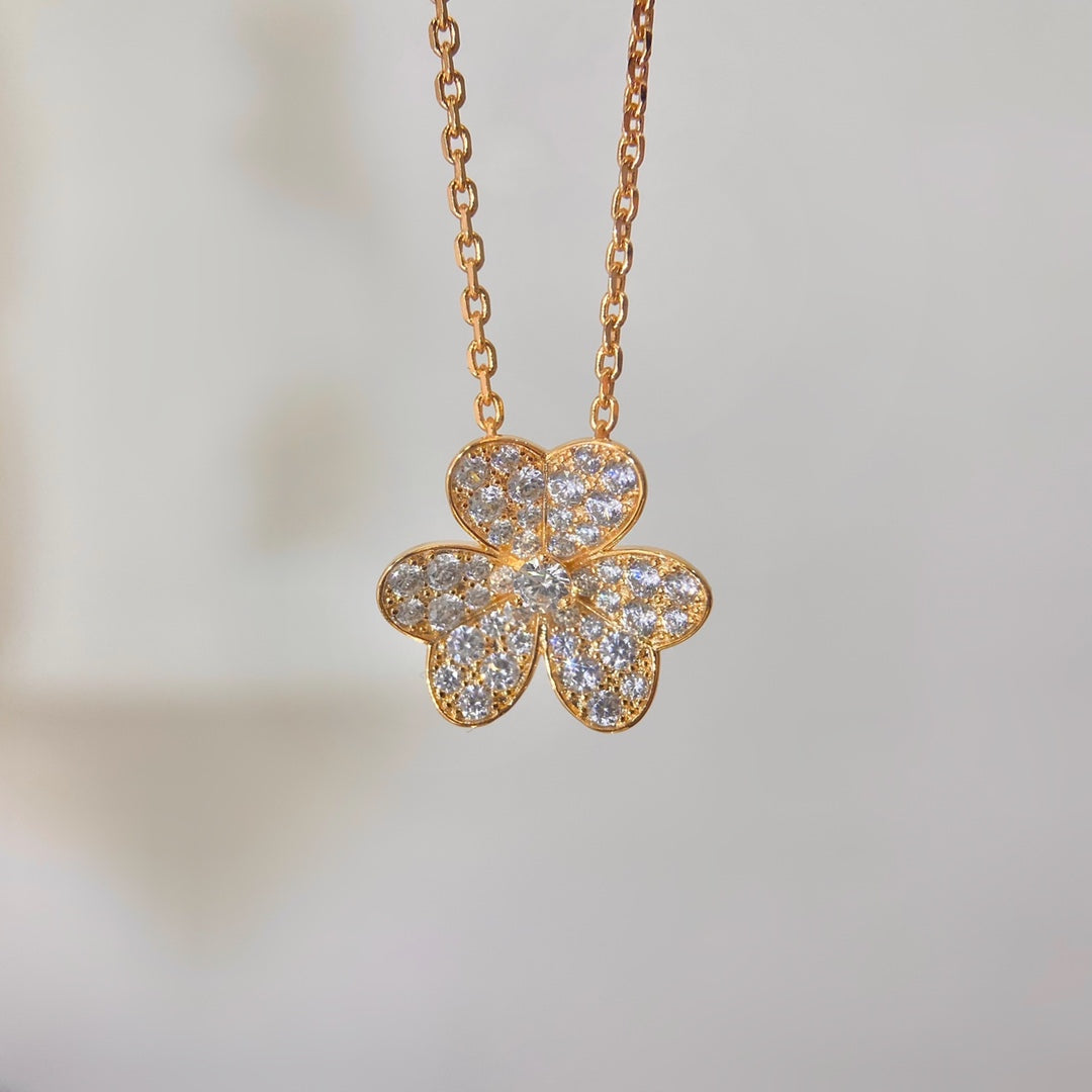 [⭐Spark]FLOWER DIAMOND NECKLACE