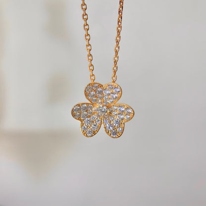 [⭐Spark]FLOWER DIAMOND NECKLACE