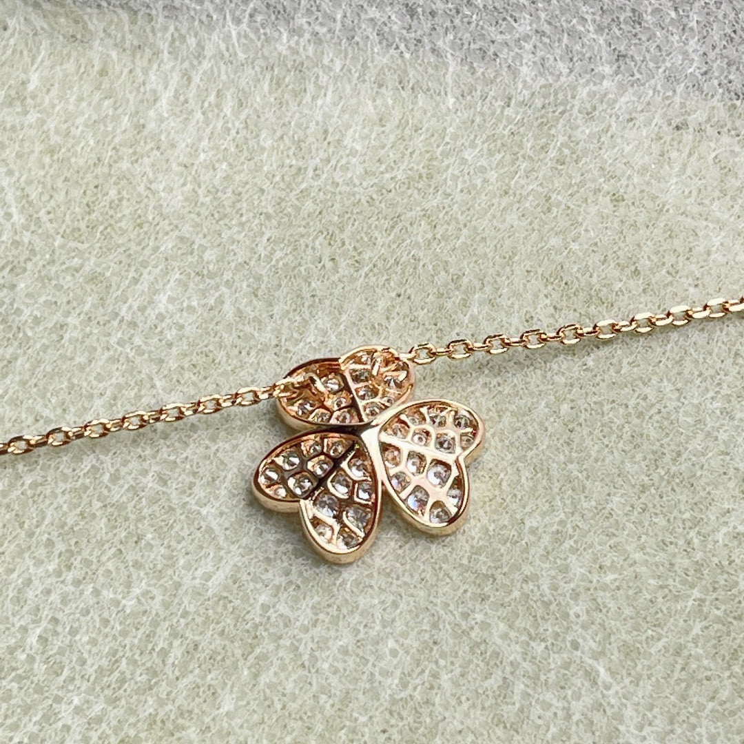[⭐Spark]FLOWER DIAMOND NECKLACE