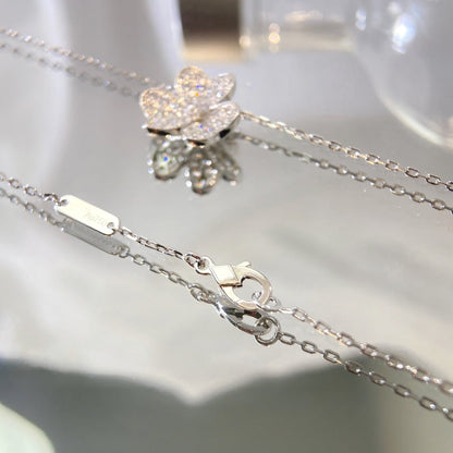 [⭐Spark]FLOWER DIAMOND NECKLACE