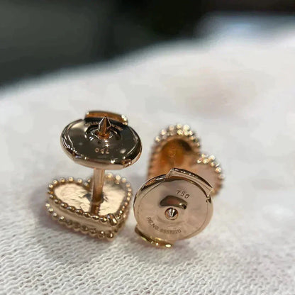 [⭐Spark]HEART CARNELIAN STUD EARRINGS