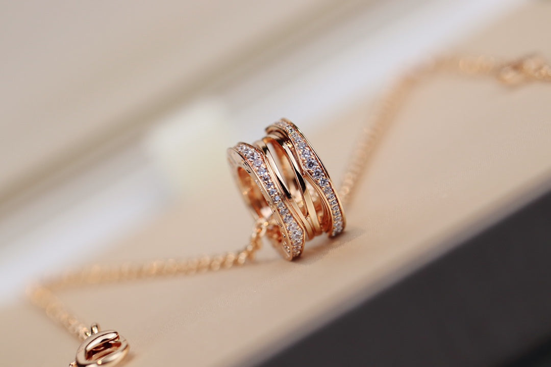 [⭐Spark]ZERO 1 PINK GOLD NECKLACE