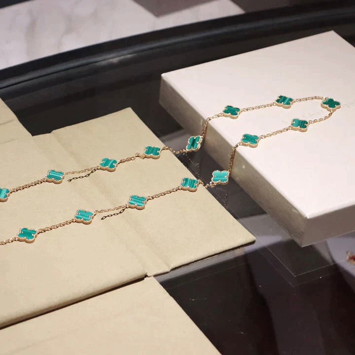 [⭐Spark]CLOVER 20 MOTIFS MALACHITE GOLD