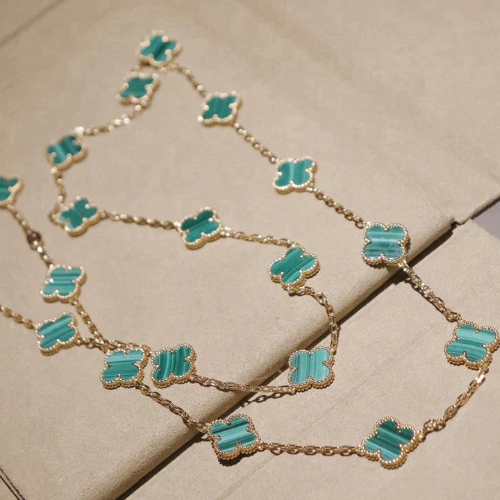 [⭐Spark]CLOVER 20 MOTIFS MALACHITE GOLD