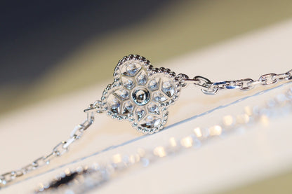 [⭐Spark]CLOVER 20 MOTIFS ONYX DIAMOND SILVER