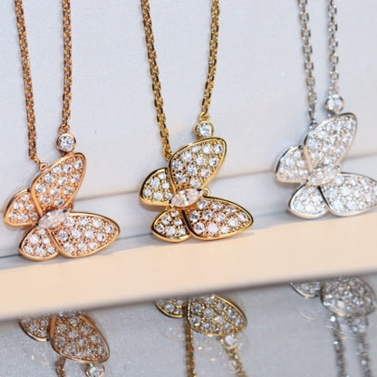 [⭐Spark]BUTTERFLY DIAMOND NECKLACE