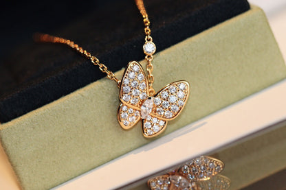 [⭐Spark]BUTTERFLY DIAMOND NECKLACE