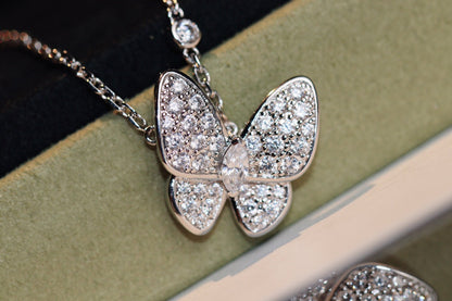 [⭐Spark]BUTTERFLY DIAMOND NECKLACE