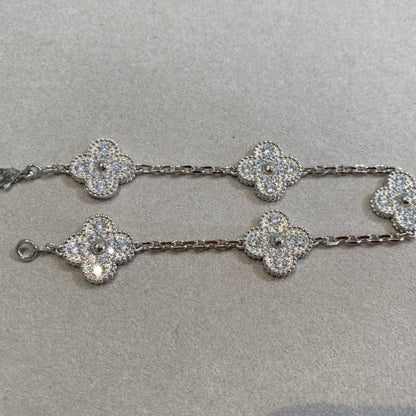 [⭐Spark] CLOVER 5 MOTIF FULL DIAMOND BRACELET COLLECTION