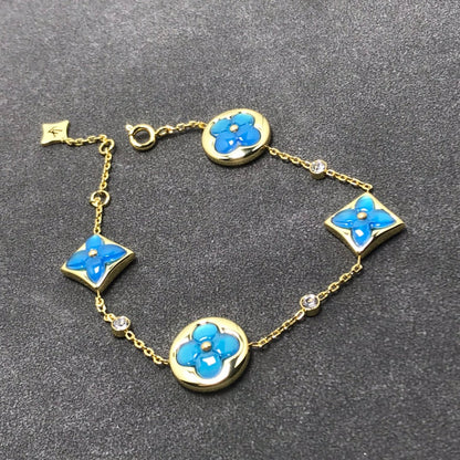 [⭐Spark]STAR AND SUN TURQUOISE 4 MOTIFS 3 DIAMONDS