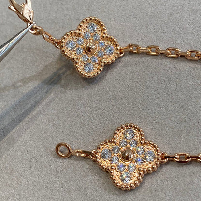 [⭐Spark] CLOVER 5 MOTIF FULL DIAMOND BRACELET COLLECTION