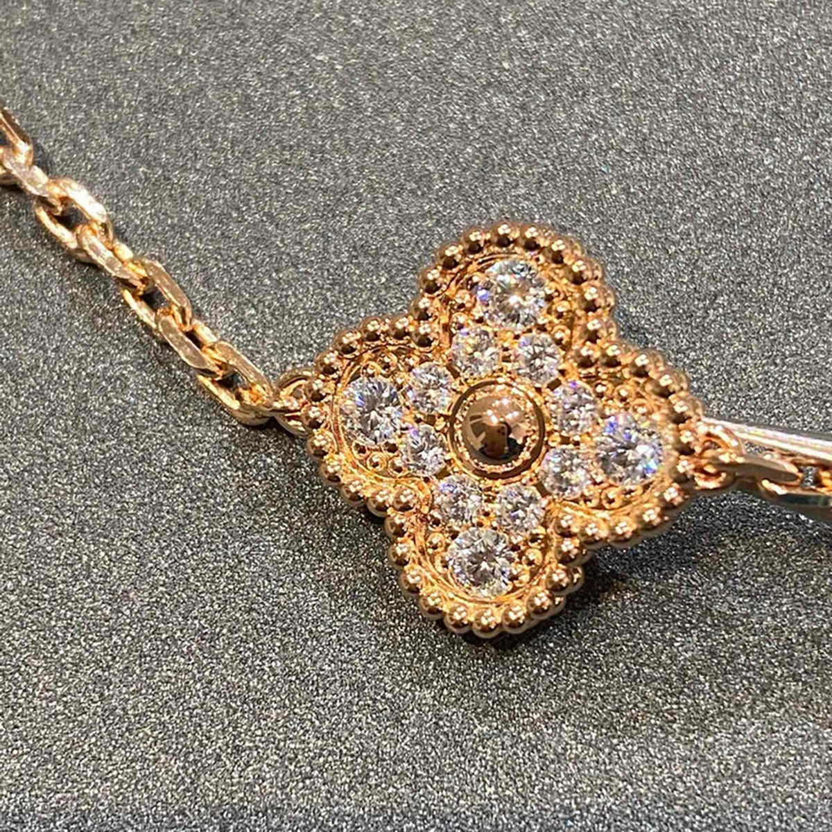 [⭐Spark] CLOVER 5 MOTIF FULL DIAMOND BRACELET COLLECTION