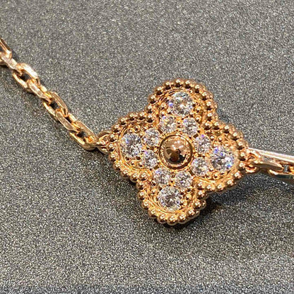 [⭐Spark] CLOVER 5 MOTIF FULL DIAMOND BRACELET COLLECTION