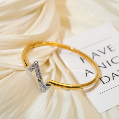 [⭐Spark]VOLTE UPSITE DOWN GOLD DIAMOND BRACELET