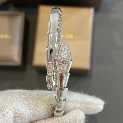 [⭐Spark]SERPENTI BRACELET DIAMONDS SILVER