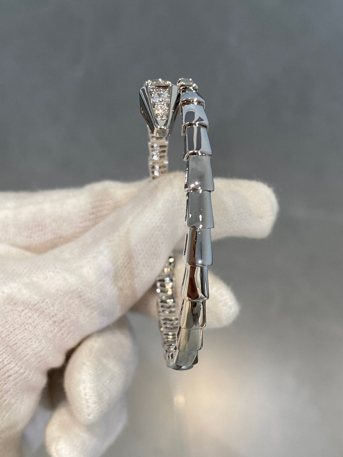 [⭐Spark]SERPENTI BRACELET DIAMONDS SILVER