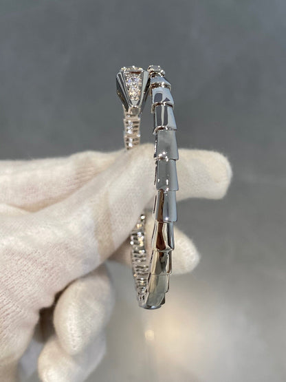 [⭐Spark]SERPENTI BRACELET DIAMONDS SILVER