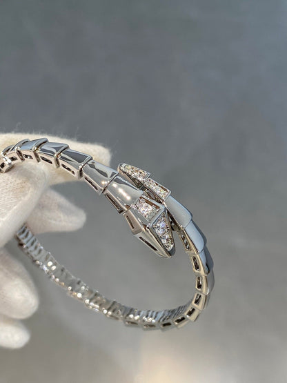 [⭐Spark]SERPENTI BRACELET DIAMONDS SILVER