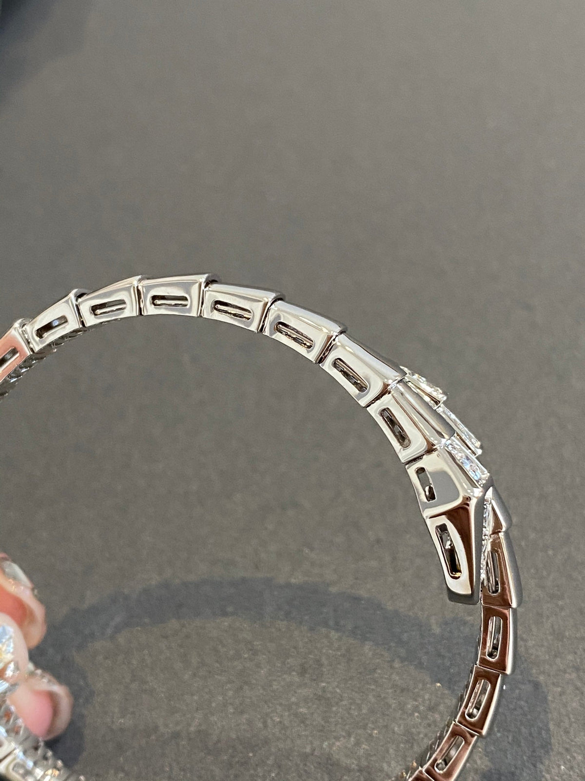 [⭐Spark]SERPENTI BRACELET DIAMONDS SILVER