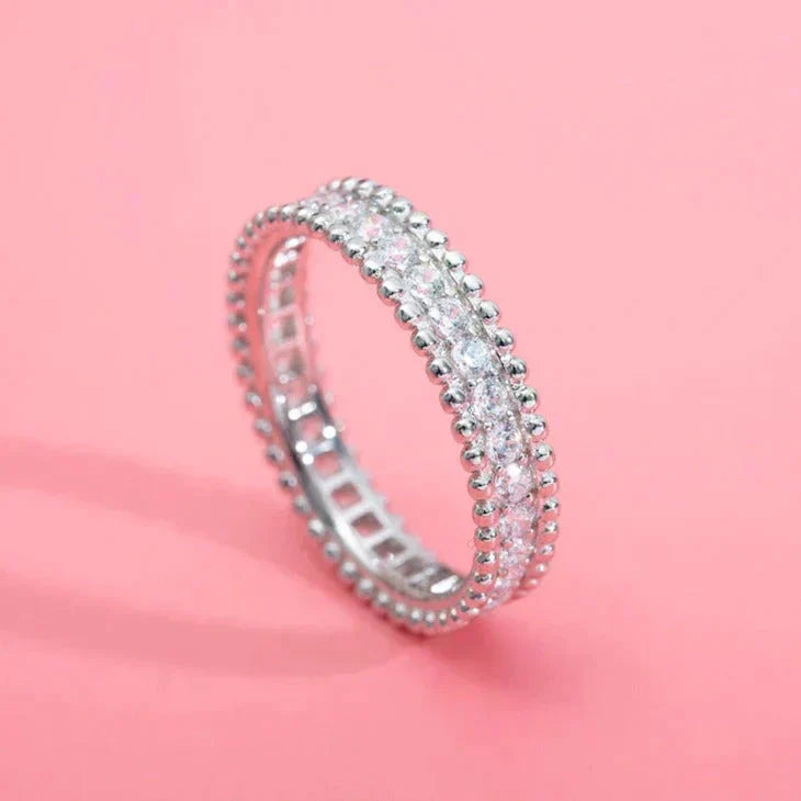 [⭐Spark]PERLEE DIAMOND SILVER RING