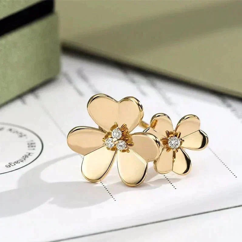 [⭐Spark]CLOVER COMOS GOLD DIAMOND RING