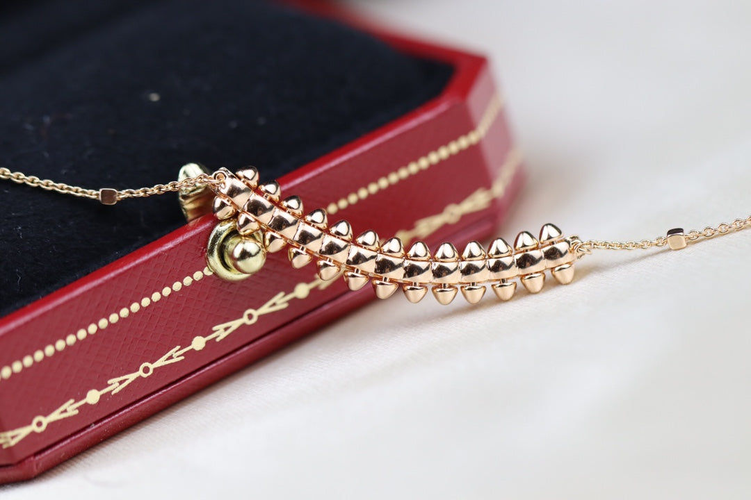 [⭐Spark]CLASH PINK GOLD NECKLACE