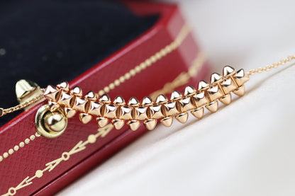 [⭐Spark]CLASH PINK GOLD NECKLACE
